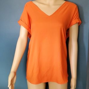 NY&Co Vibrant Cuffed Sleeve Blouse